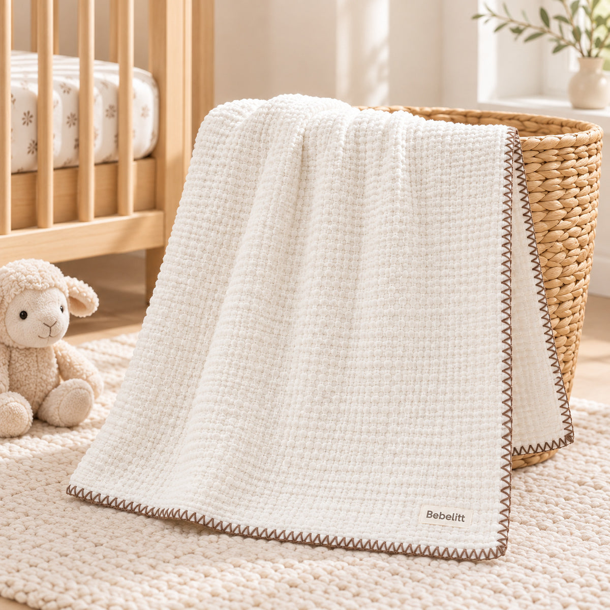 Babydecke Weiss – Lifestyle