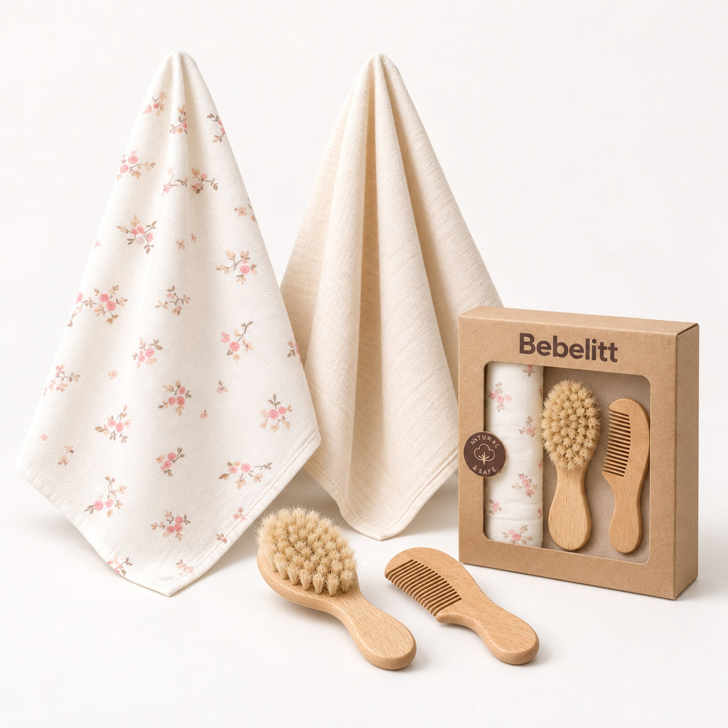 Geschenkbox Musselin Set Blume Beige – Produkt