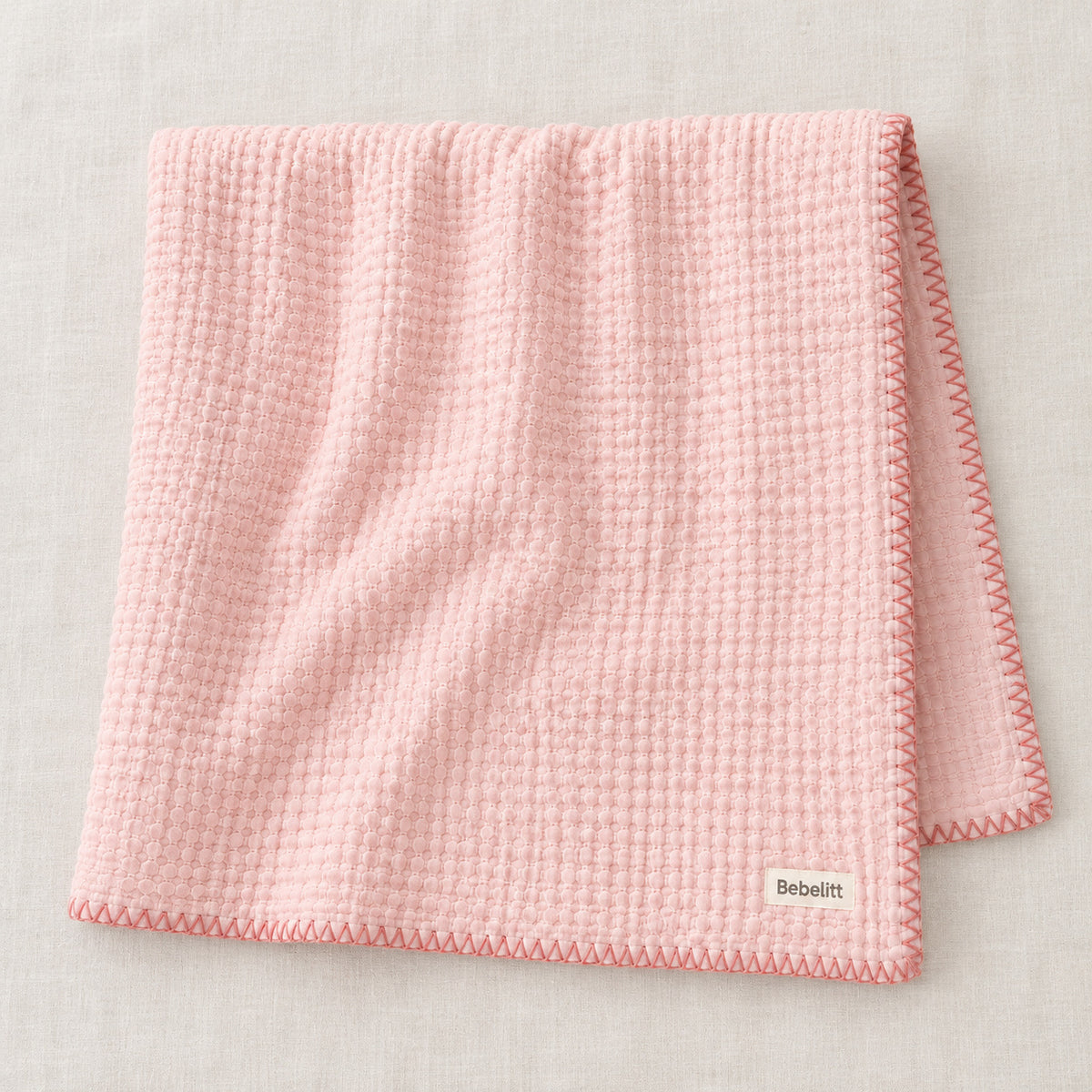 Babydecke Rosa – Flatlay