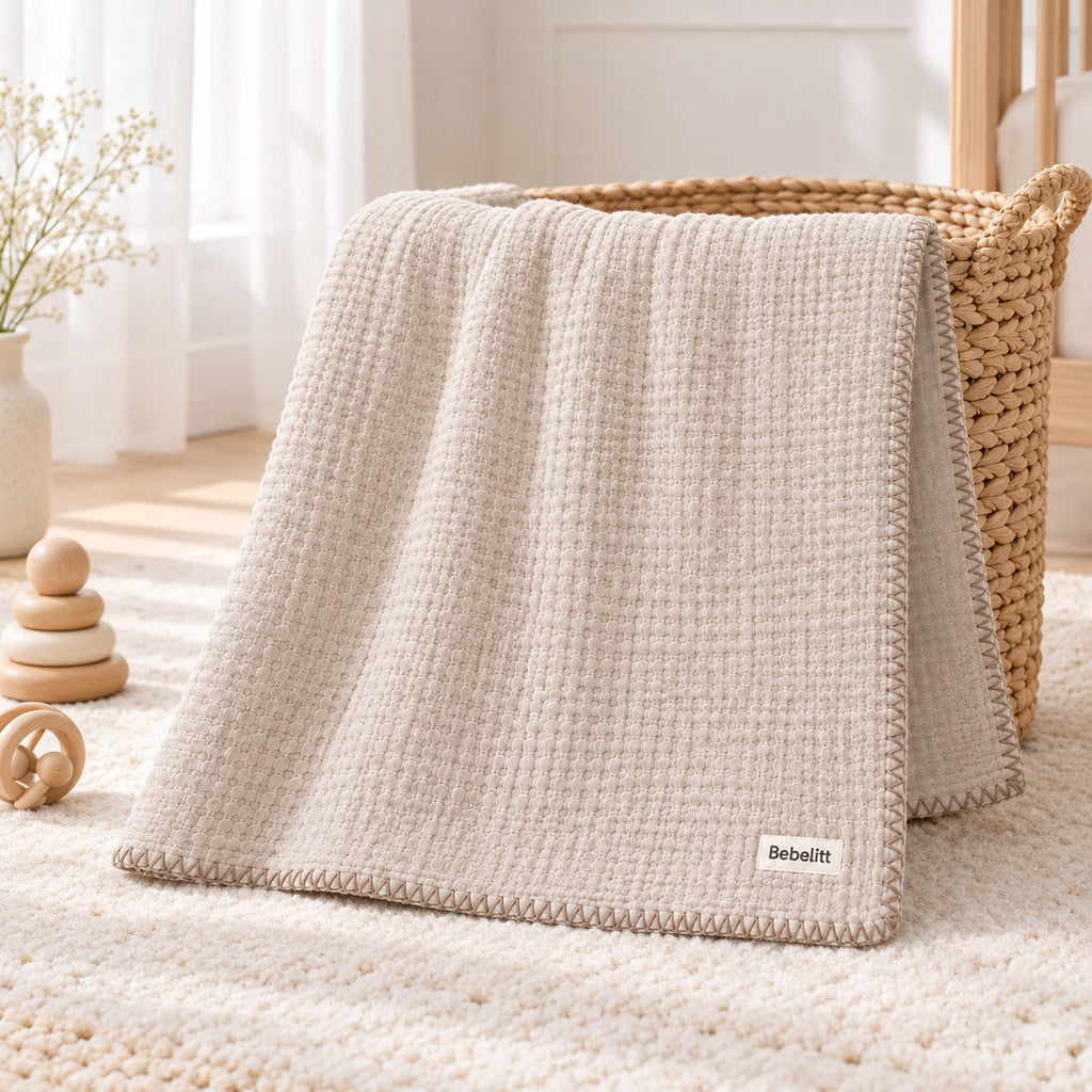 Babydecke Beige – Lifestyle