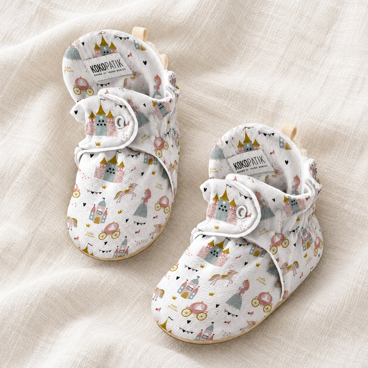 Hausschuhe Kleine Prinzessin – Flatlay