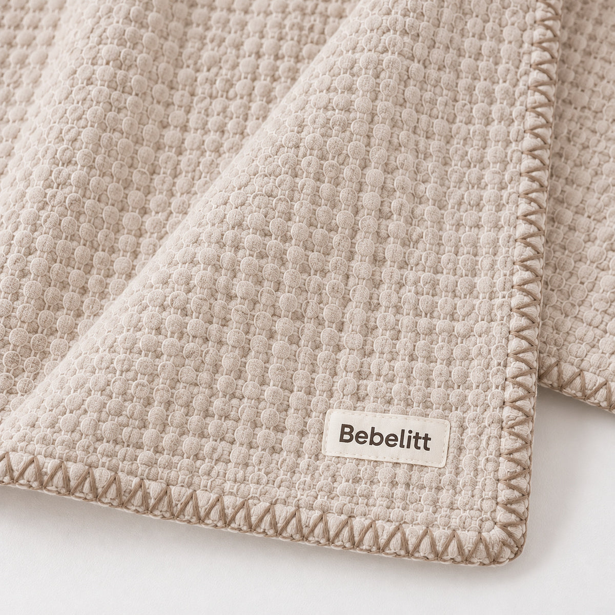 Babydecke Beige – Detail
