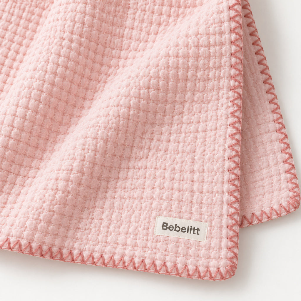 Babydecke Rosa – Detail