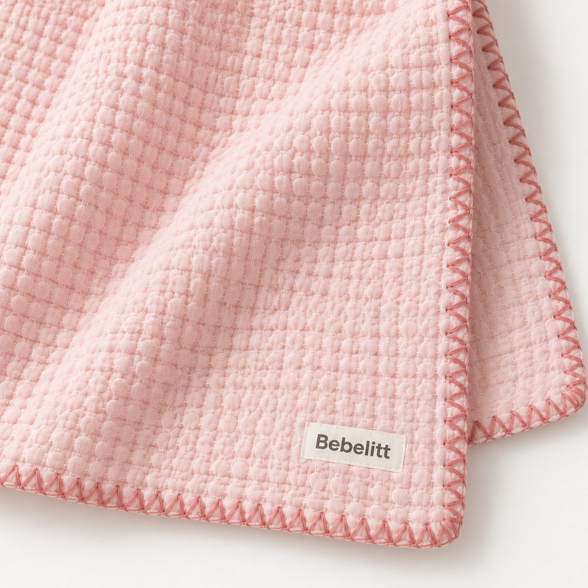Babydecke Rosa – Detail