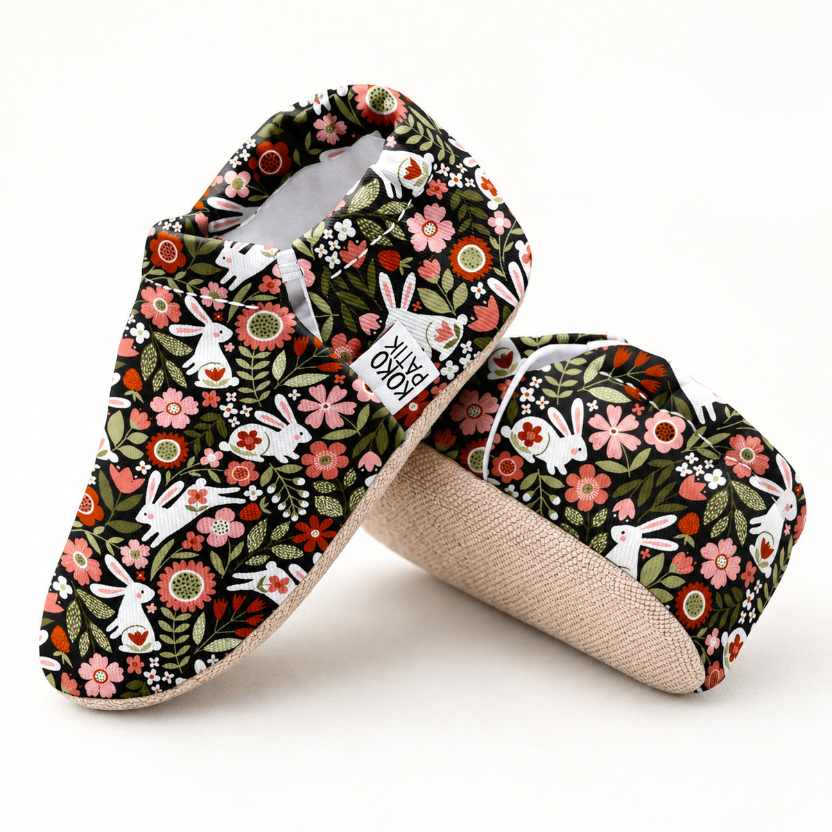 Finken Blumen und Hasen – Detail